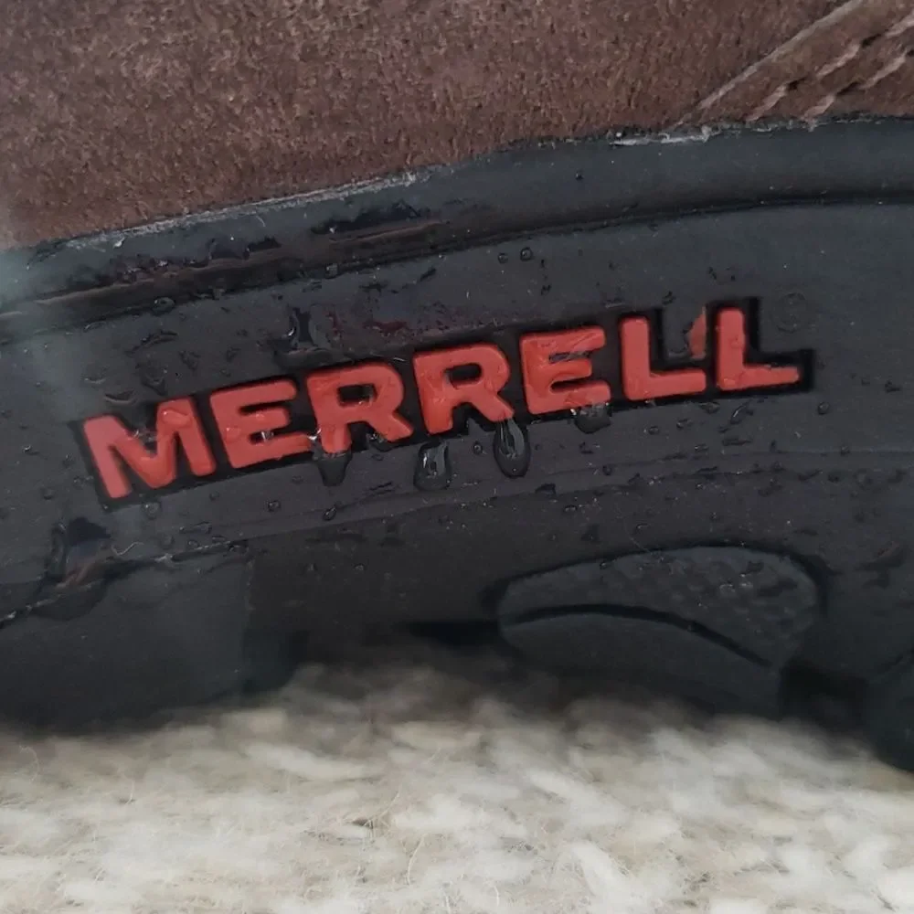 Merrell Boot Youth 6 Gunsmoke Waterproof Suede Pull On Performance Polartec